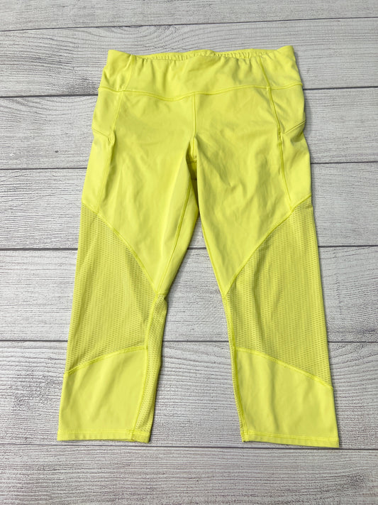 Athletic Capris By Athleta In Yellow, Size: L