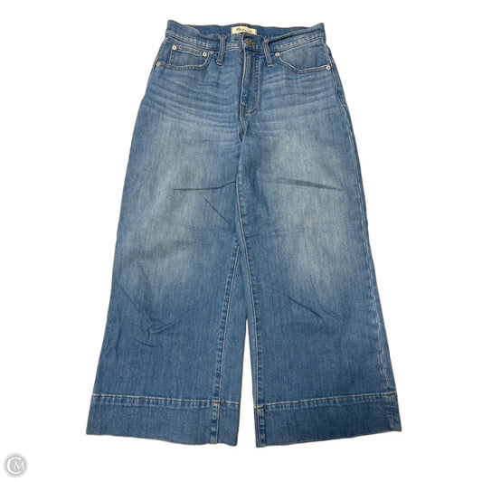 Jeans Wide Leg By Madewell In Blue Denim, Size: 4