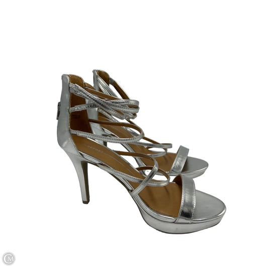 Shoes Heels Stiletto By Report In Silver, Size: 11