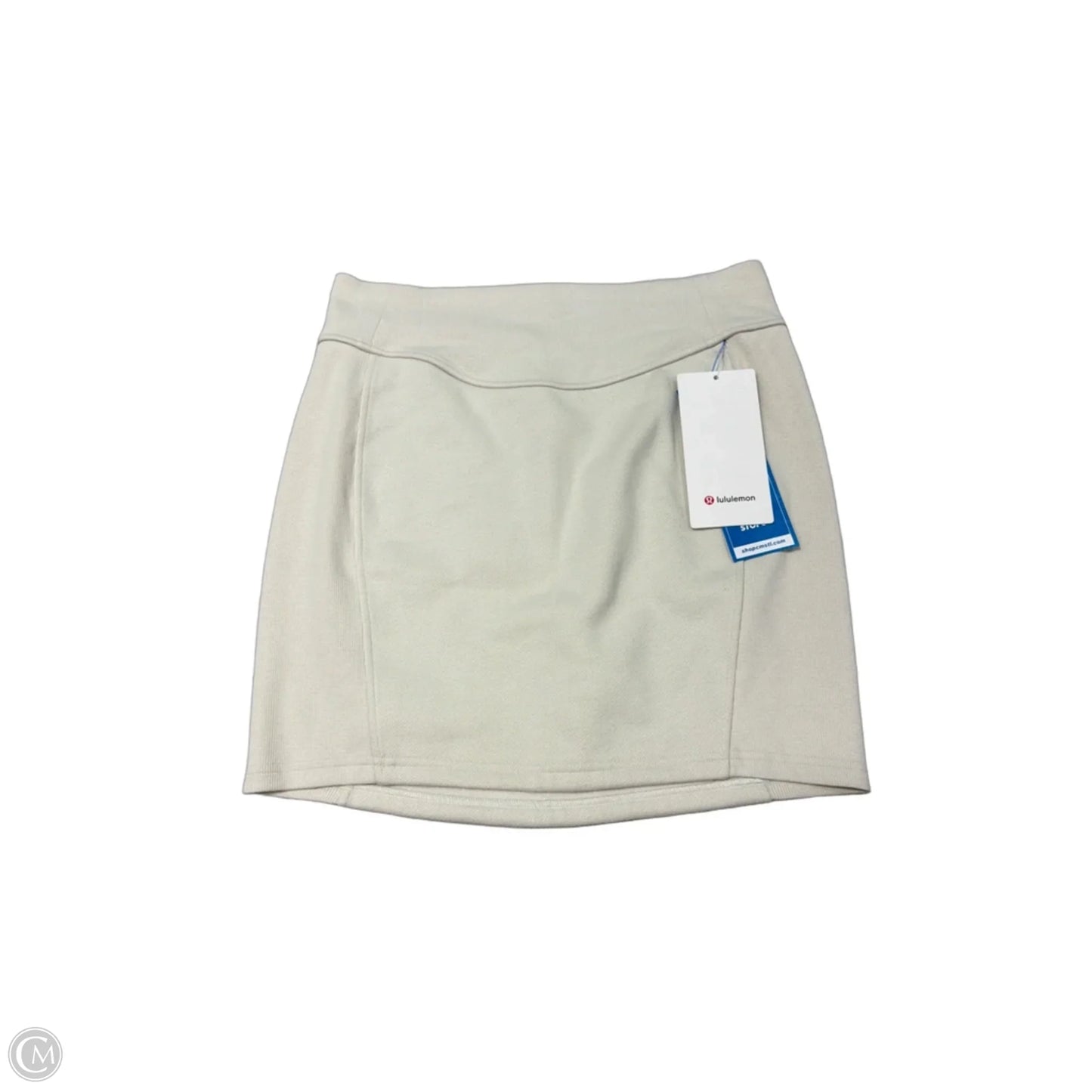 New! Scuba High-Rise Mini Skirt By Lululemon In Cream, Size: M