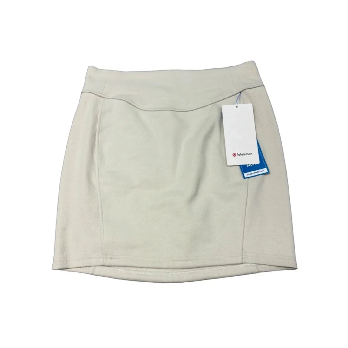 New! Scuba High-Rise Mini Skirt By Lululemon In Cream, Size: M