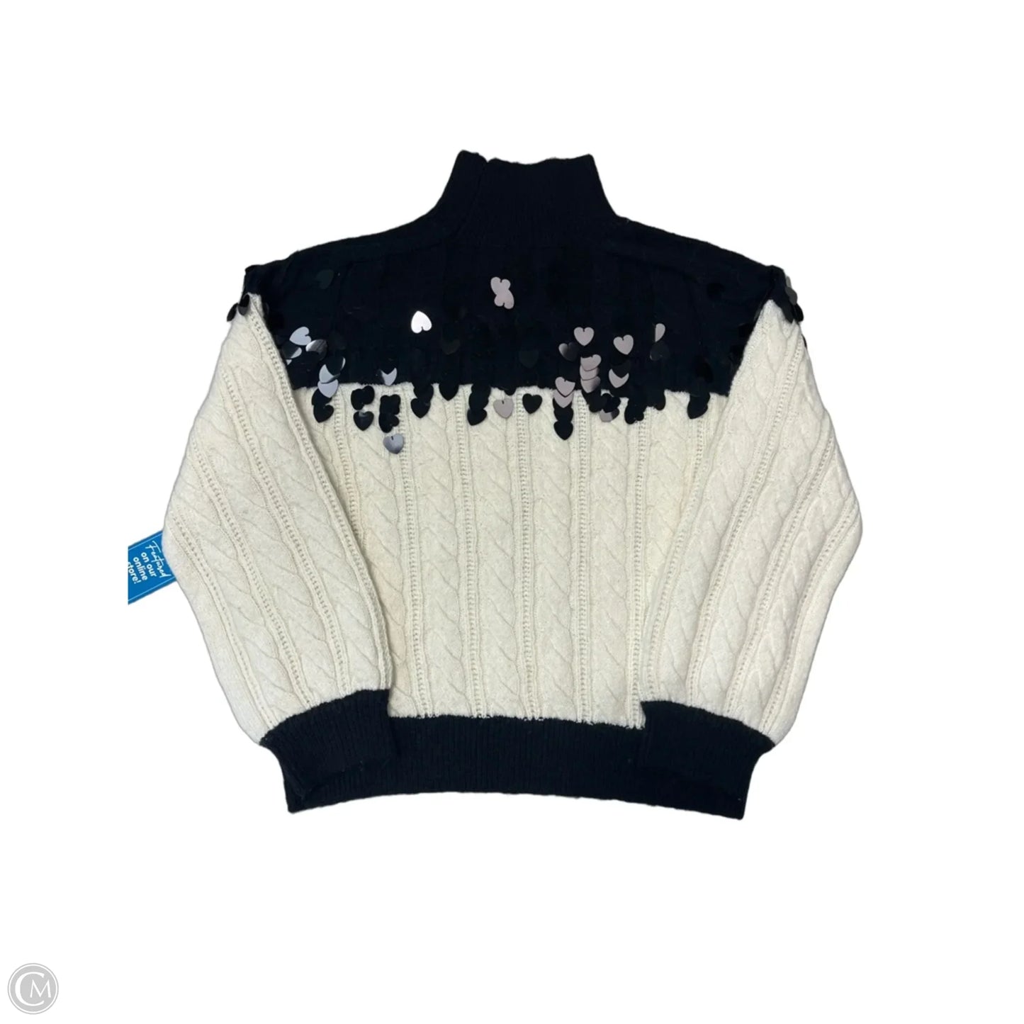 New! Sweater By Maeve In Black & White, Size: Xs