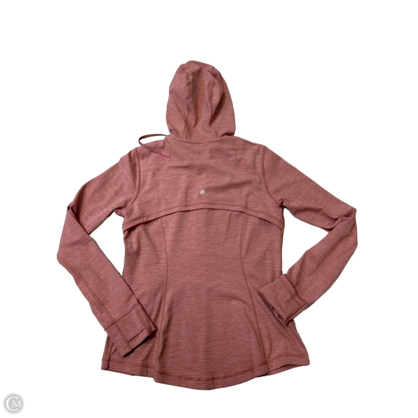 Athletic Jacket By Lululemon In Peach, Size: L