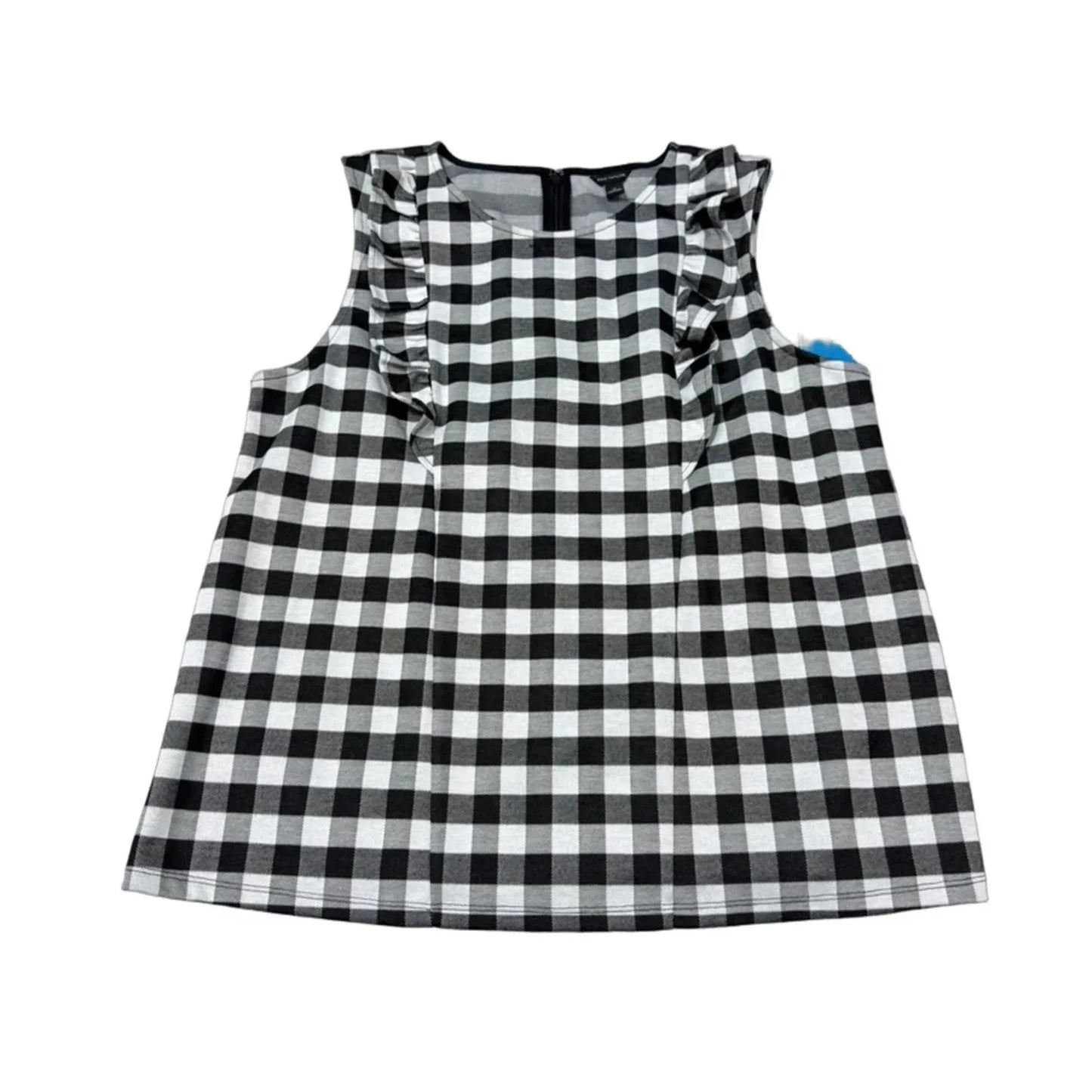 Top Sleeveless By Ann Taylor In Plaid Pattern, Size: Xl