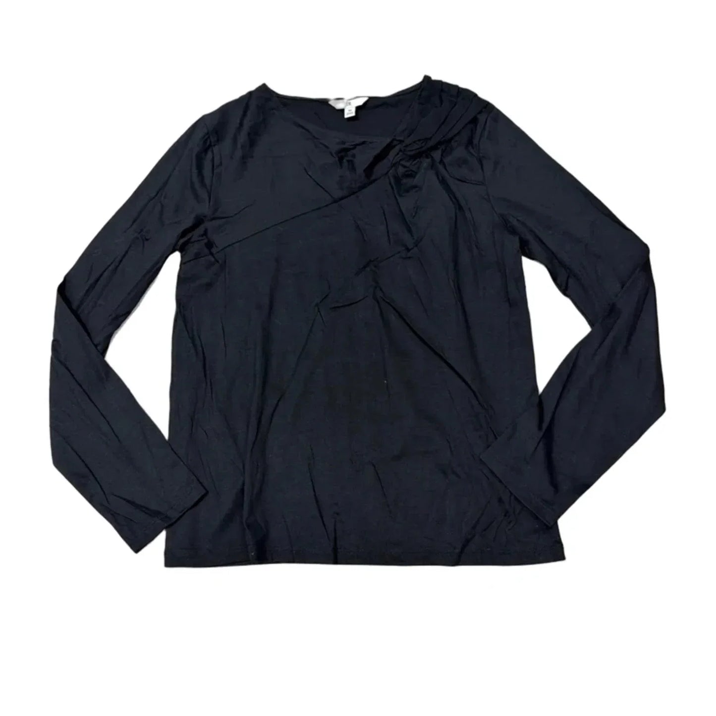 Top Long Sleeve Basic By Banana Republic In Black, Size: M