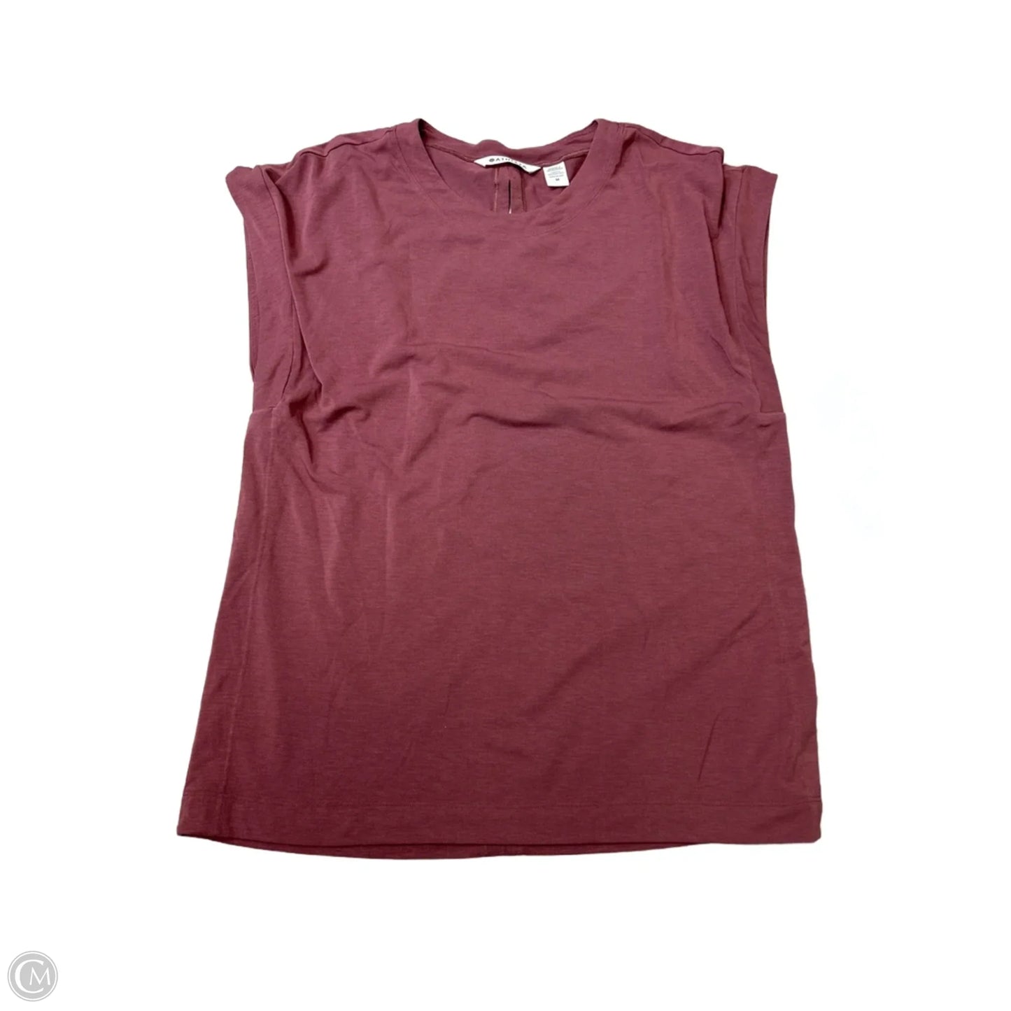 Athletic Top Short Sleeve By Athleta In Pink, Size: M