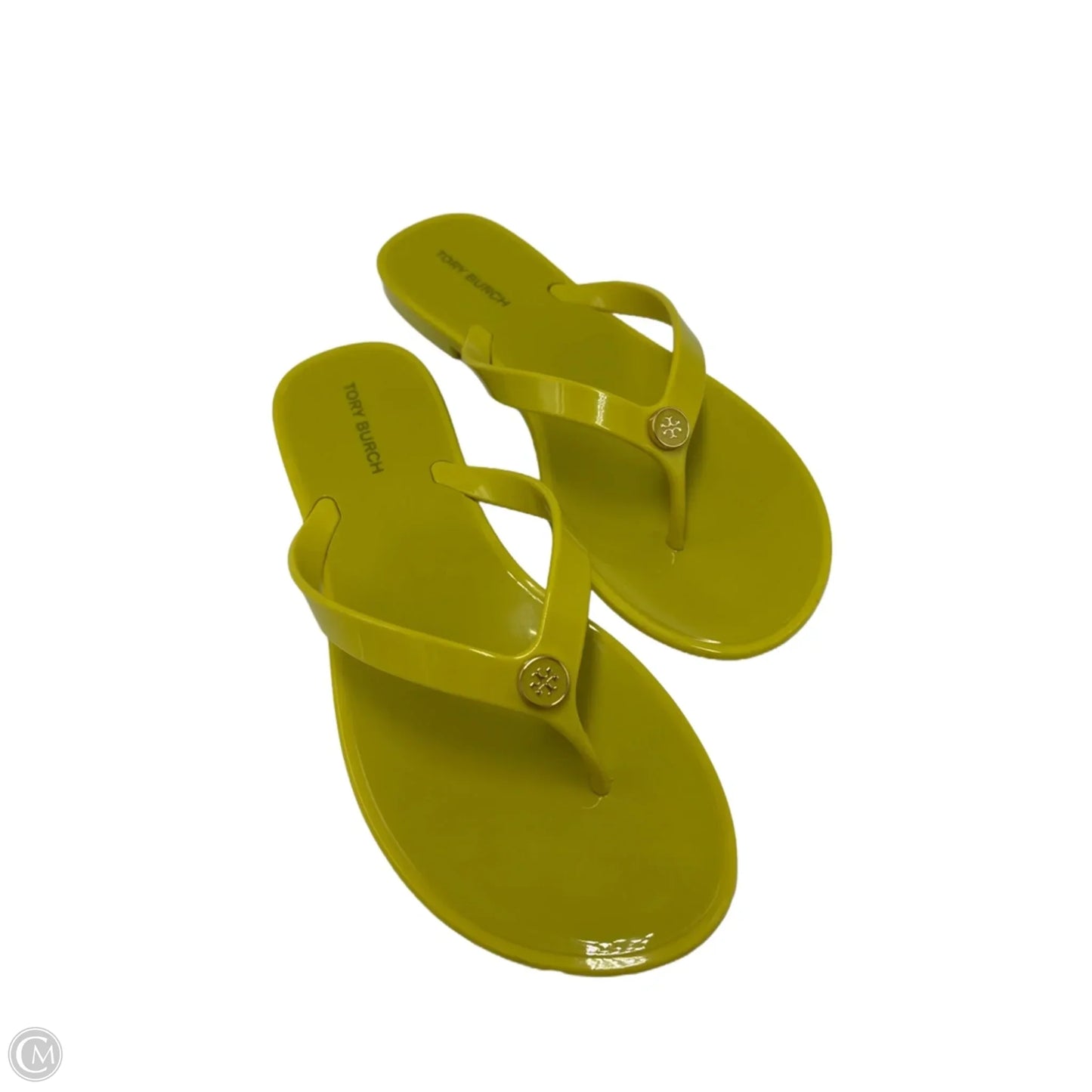 Sandals Designer By Tory Burch In Yellow, Size: 7