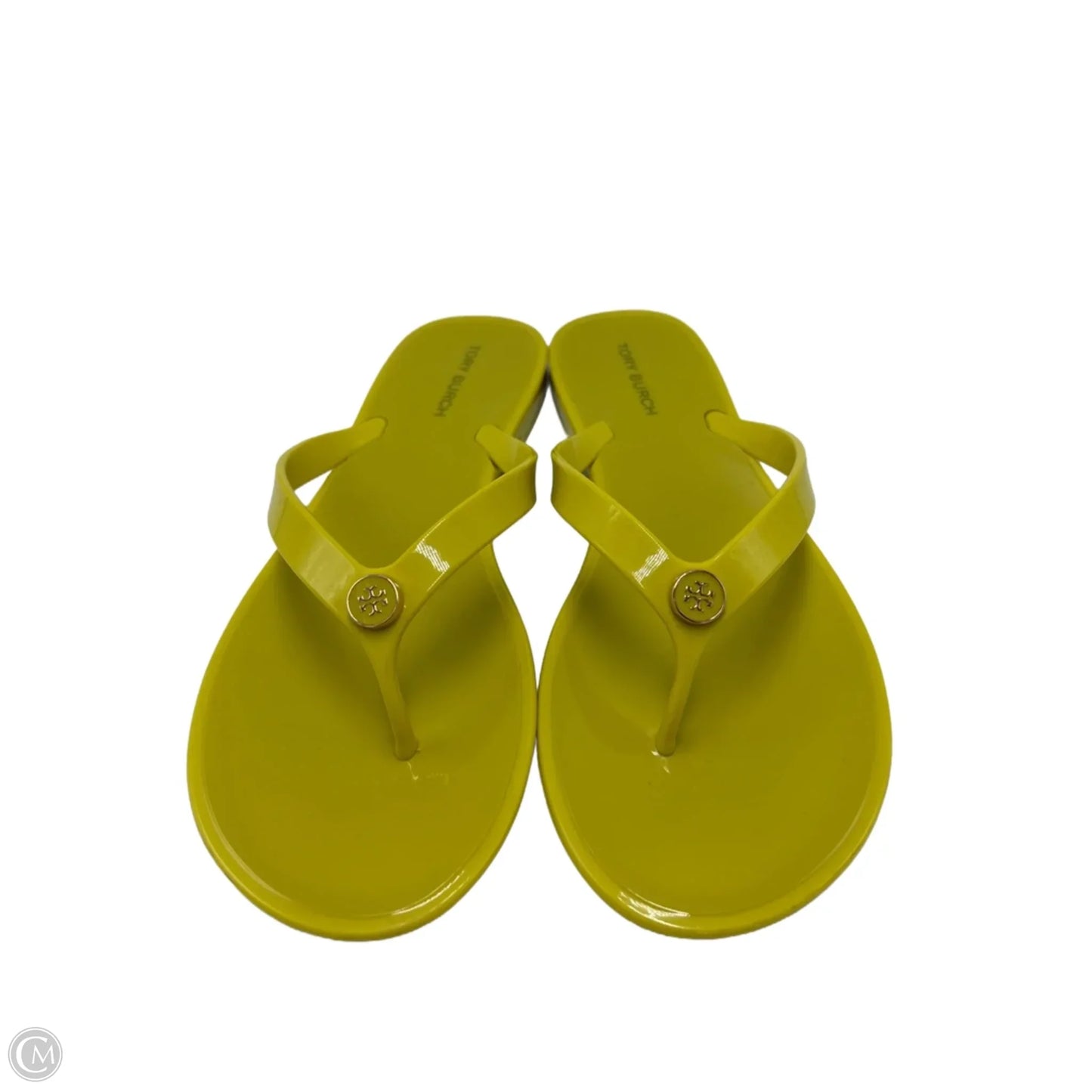 Sandals Designer By Tory Burch In Yellow, Size: 7