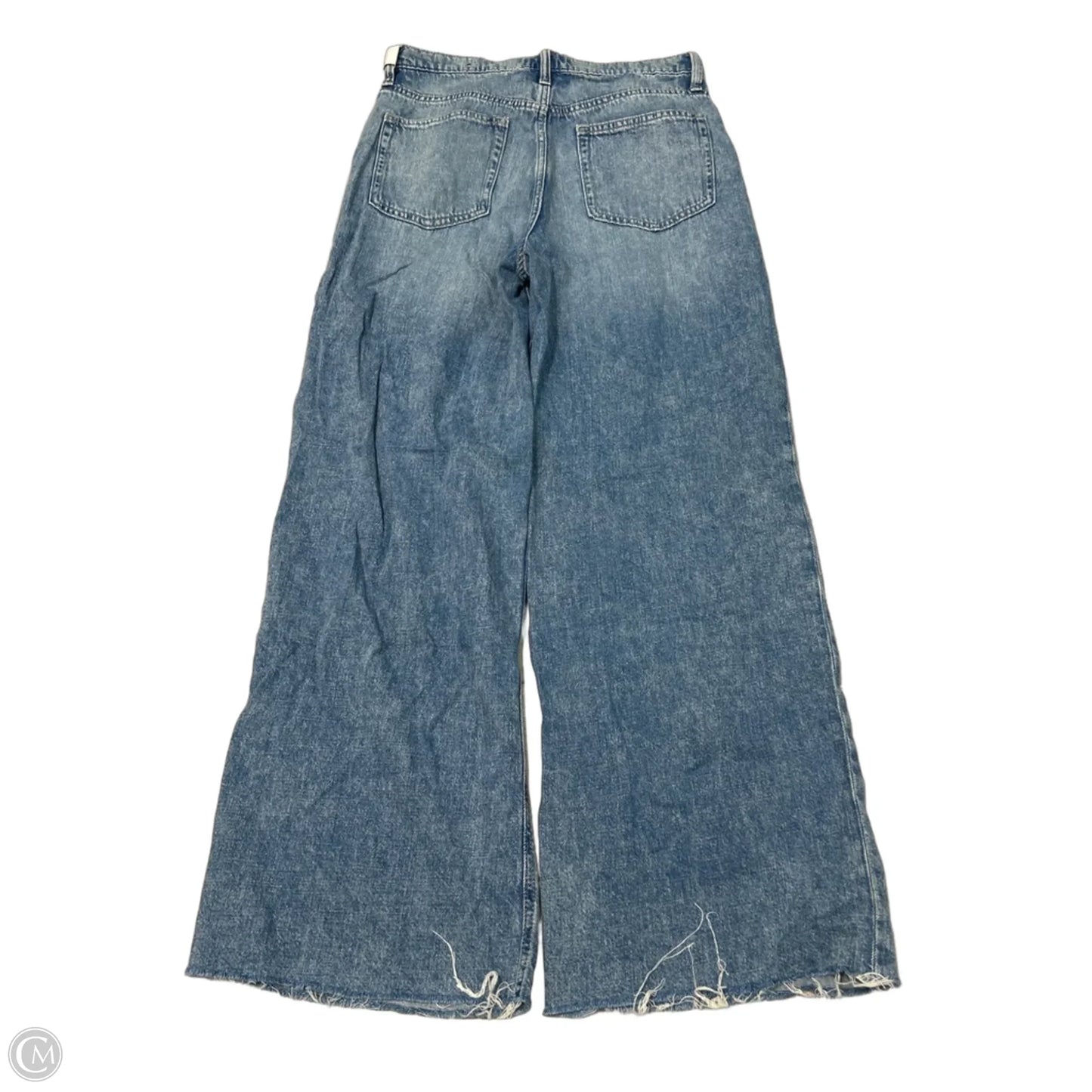 Jeans Wide Leg By Gap In Blue Denim, Size: 6