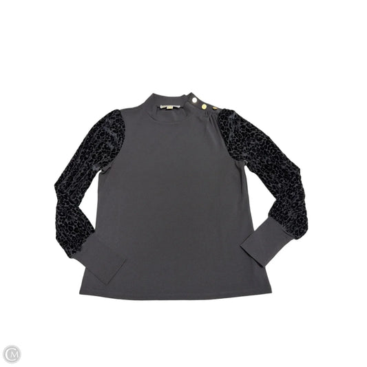 Top Long Sleeve By Michael By Michael Kors In Black & Gold, Size: S
