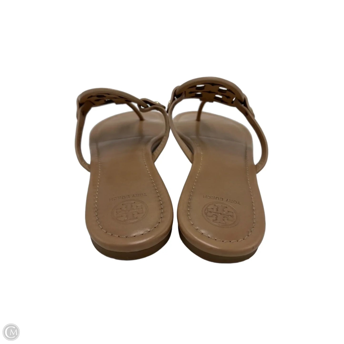 Tory Burch Miller Designer Sandals In Tan, Size: 13