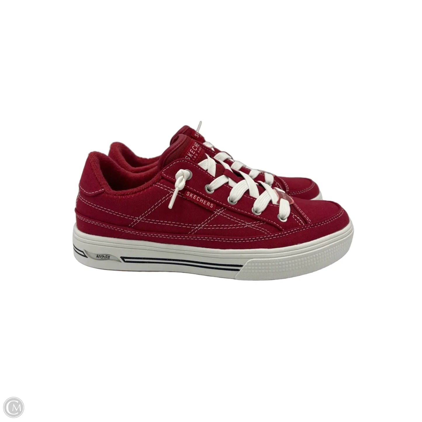 New! Shoes Sneakers By Skechers In Red & White, Size: 6.5