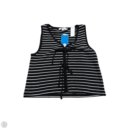New! Top Sleeveless By Loft In Black & White, Size: S