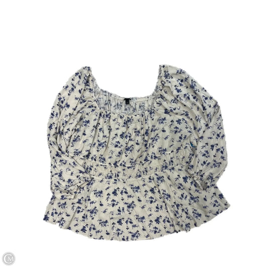 Top Long Sleeve By Torrid In Floral Print