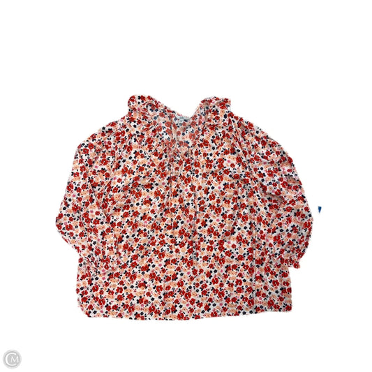 Top Long Sleeve By Croft And Barrow In Floral Print, Size: 6