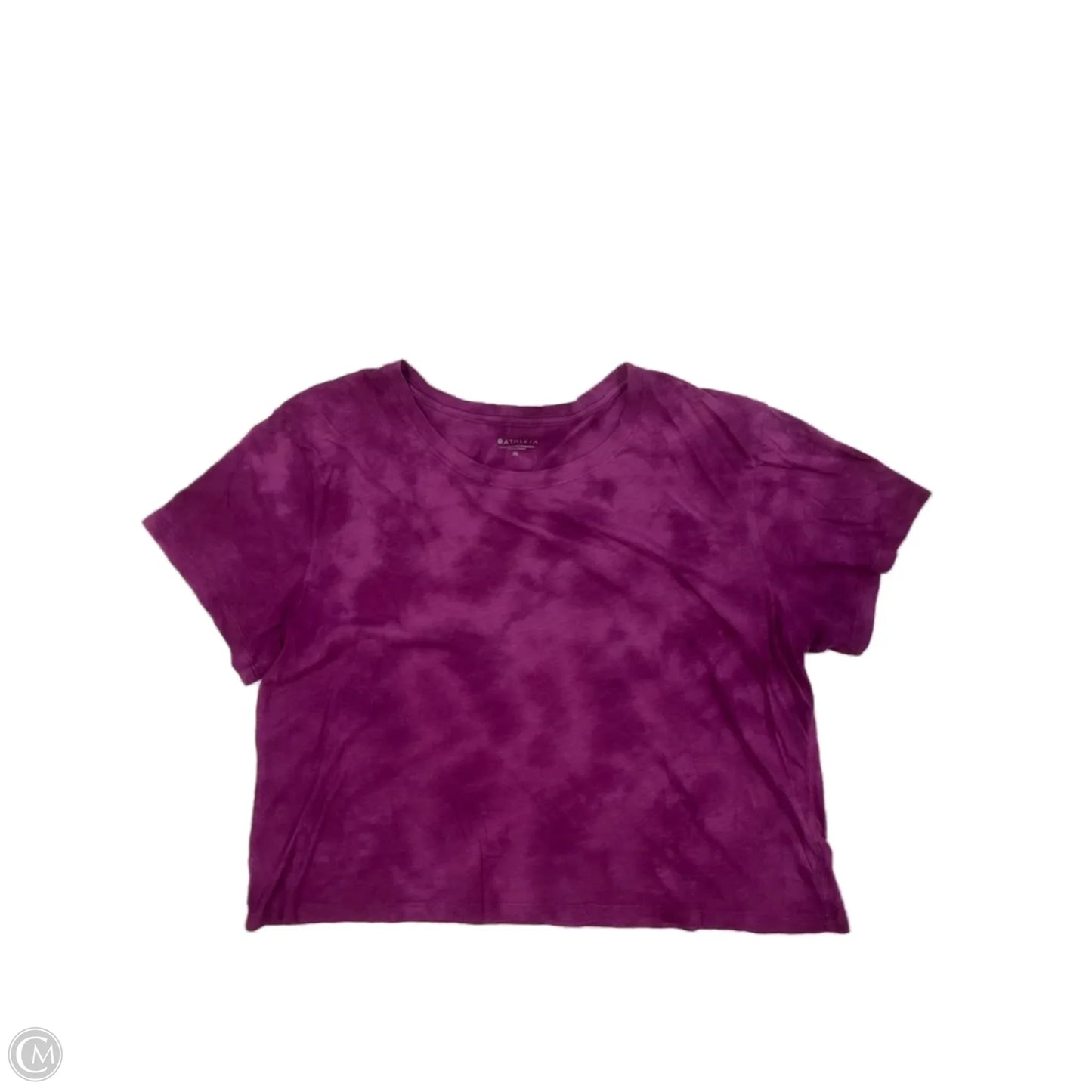 Athletic Top Short Sleeve By Athleta In Purple, Size: Xl