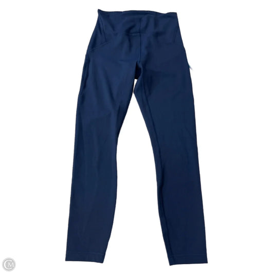 Athletic Leggings By Lululemon In Navy, Size: S
