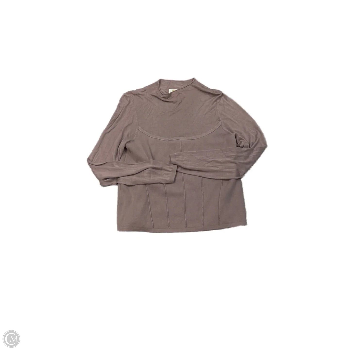Top Long Sleeve By Maeve In Mauve, Size: Xl
