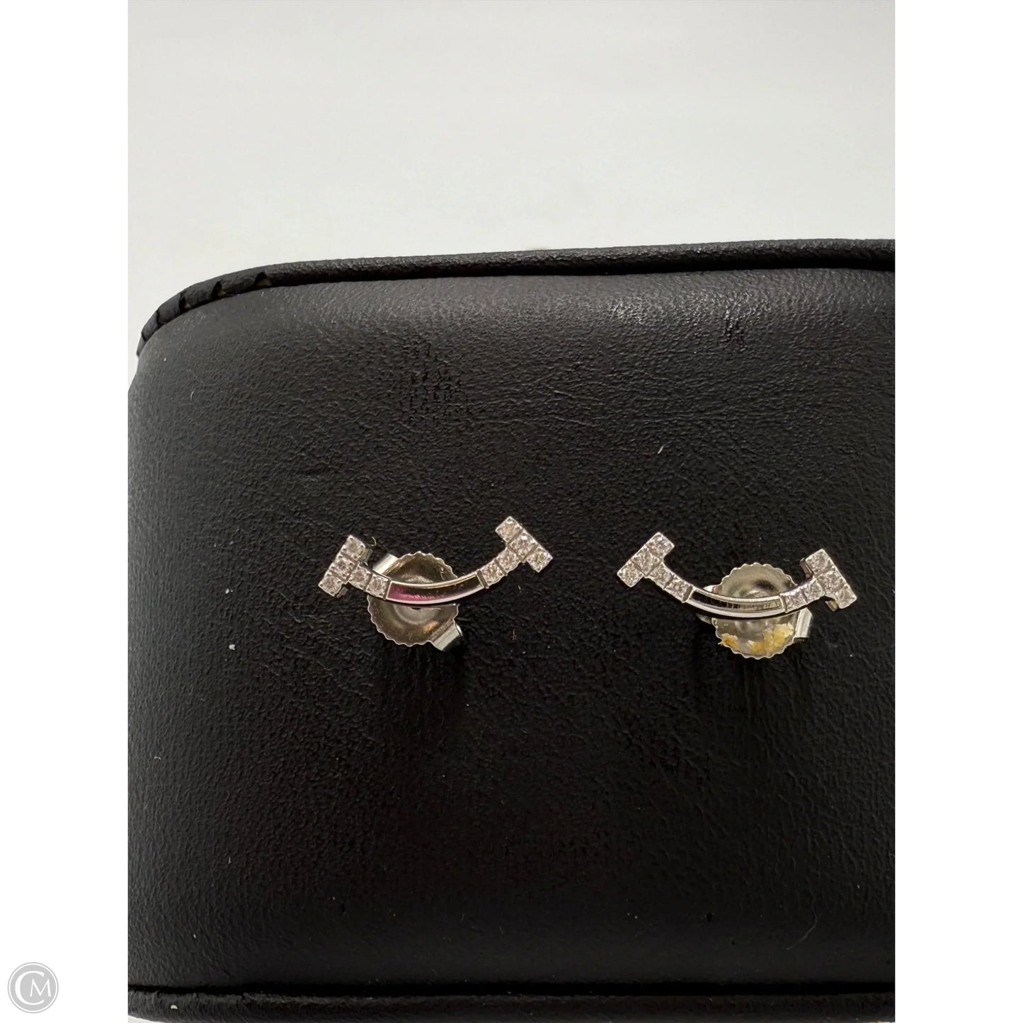 Tiffany & Company 18K T Smile Diamond Mini Luxury Earrings