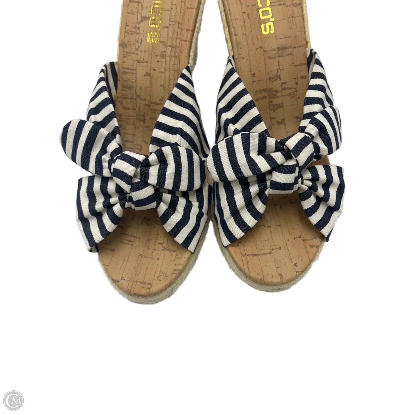 Sandals Heels Block By Chicos In Tan, Size: 9