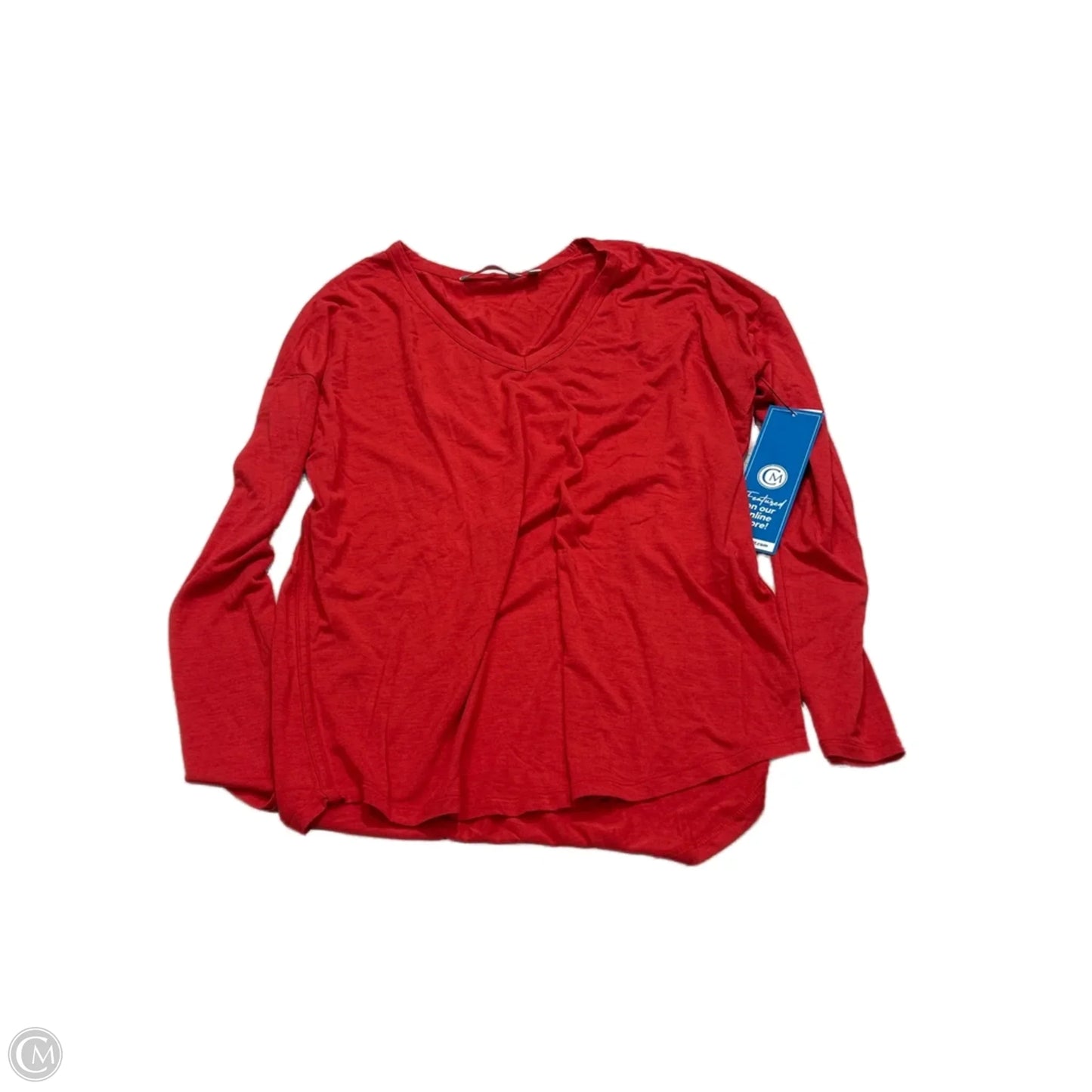 Athletic Top Long Sleeve Crewneck By Athleta In Red, Size: M