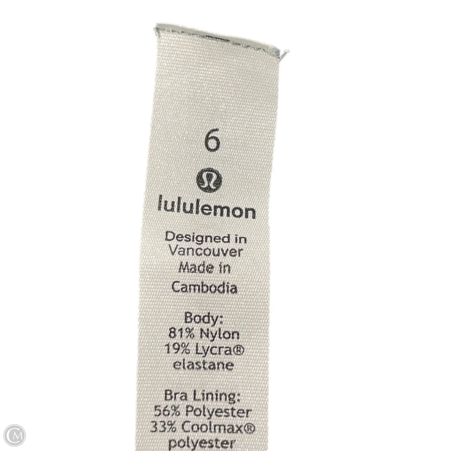 Athletic Tank Top By Lululemon In Green, Size: S