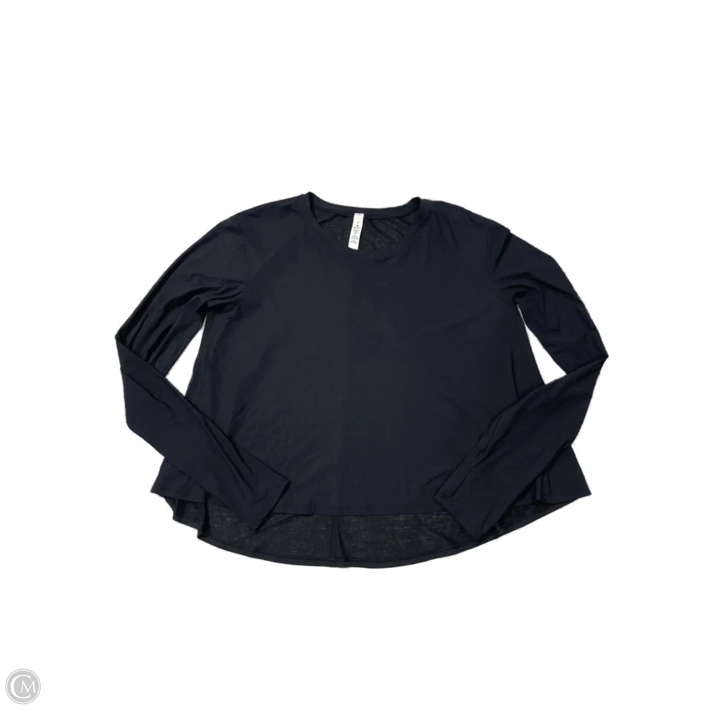 Athletic Top Long Sleeve Crewneck By Lululemon In Black, Size: S