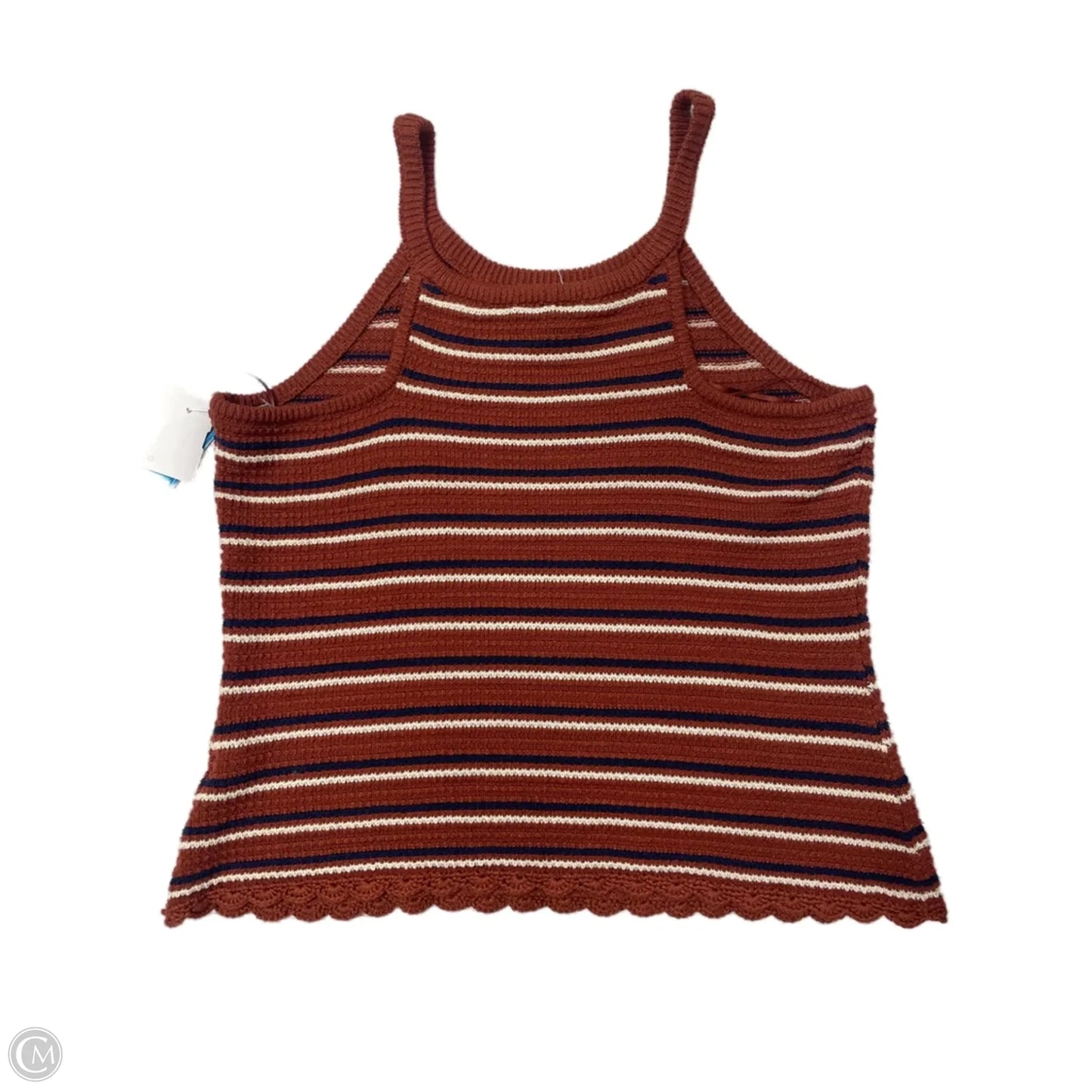 Top Sleeveless By Cloud Chaser In Blue & Brown, Size: Xl