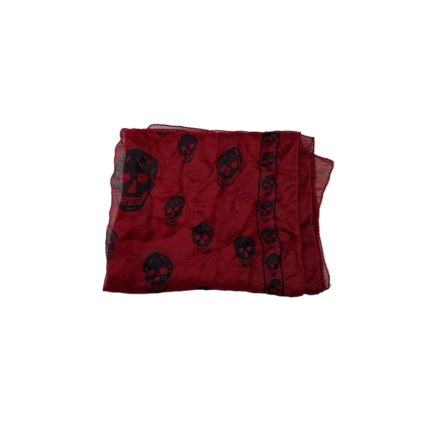 Alexander McQueen Skull Foulard Luxury Designer Scarf