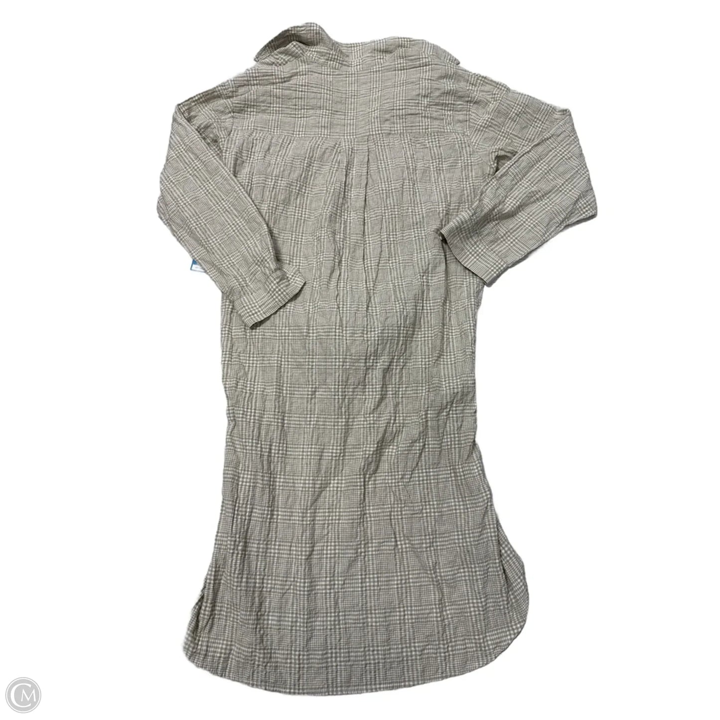 Tunic Long Sleeve By Maeve In Tan & White, Size: M