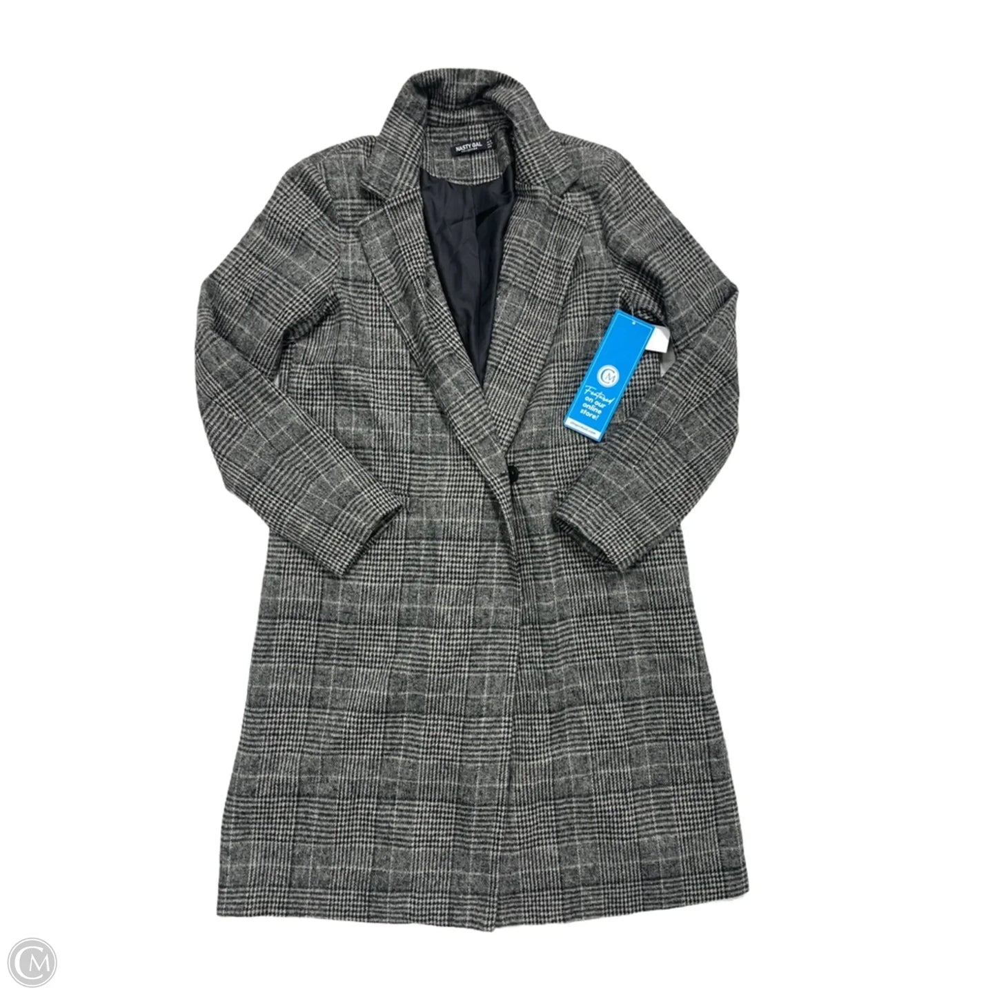 Coat Peacoat By Nasty Gal In Grey, Size: S