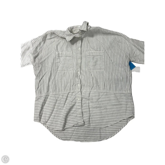 Top Short Sleeve By Madewell In Striped Pattern, Size: Xs