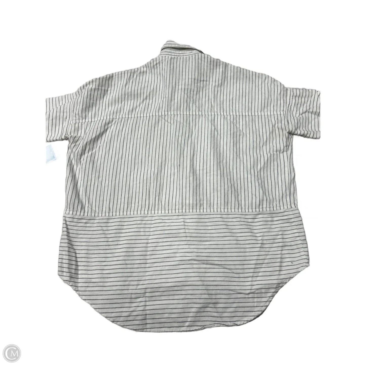 Top Short Sleeve By Madewell In Striped Pattern, Size: Xs