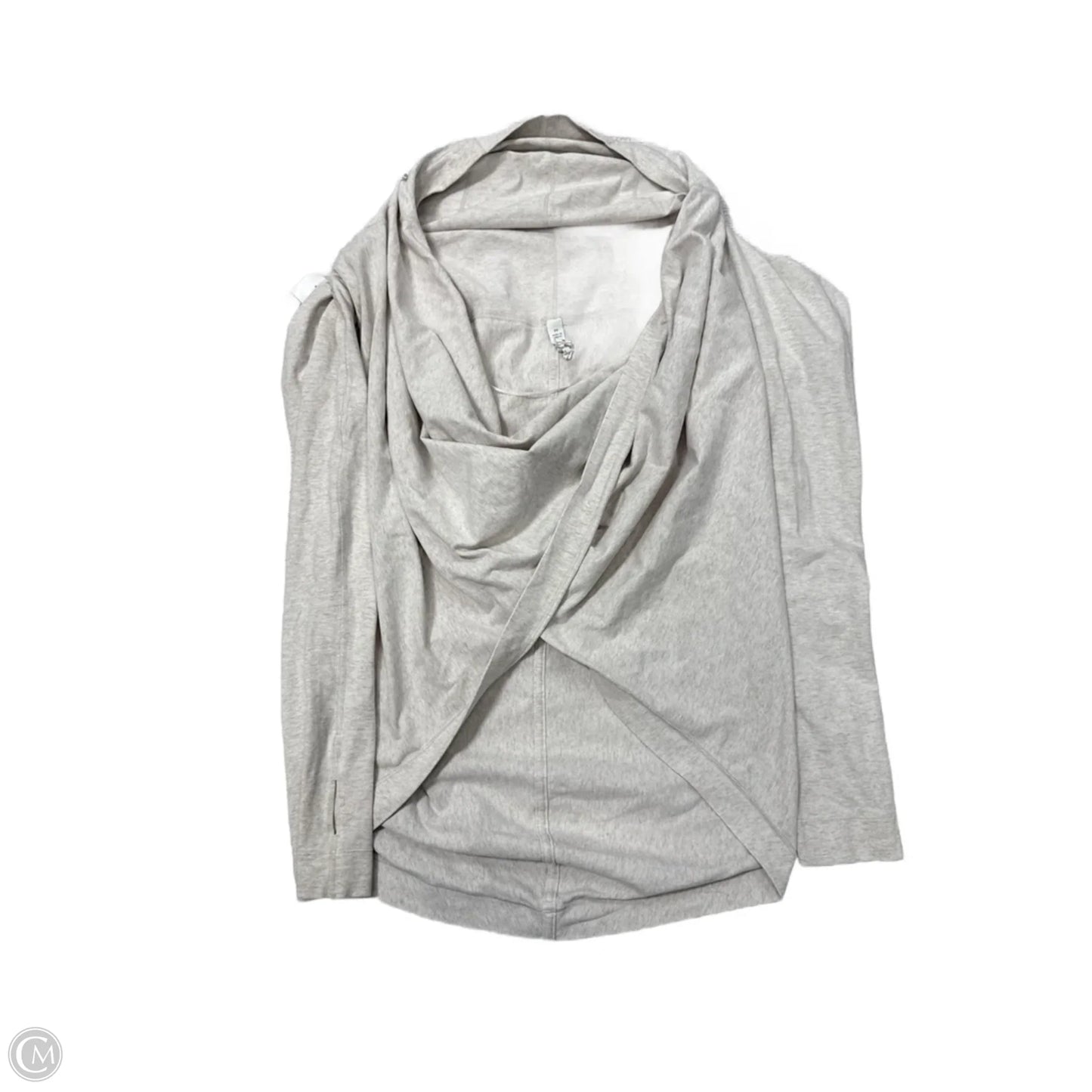 Athletic Top Long Sleeve Crewneck By Lululemon In Tan, Size: L