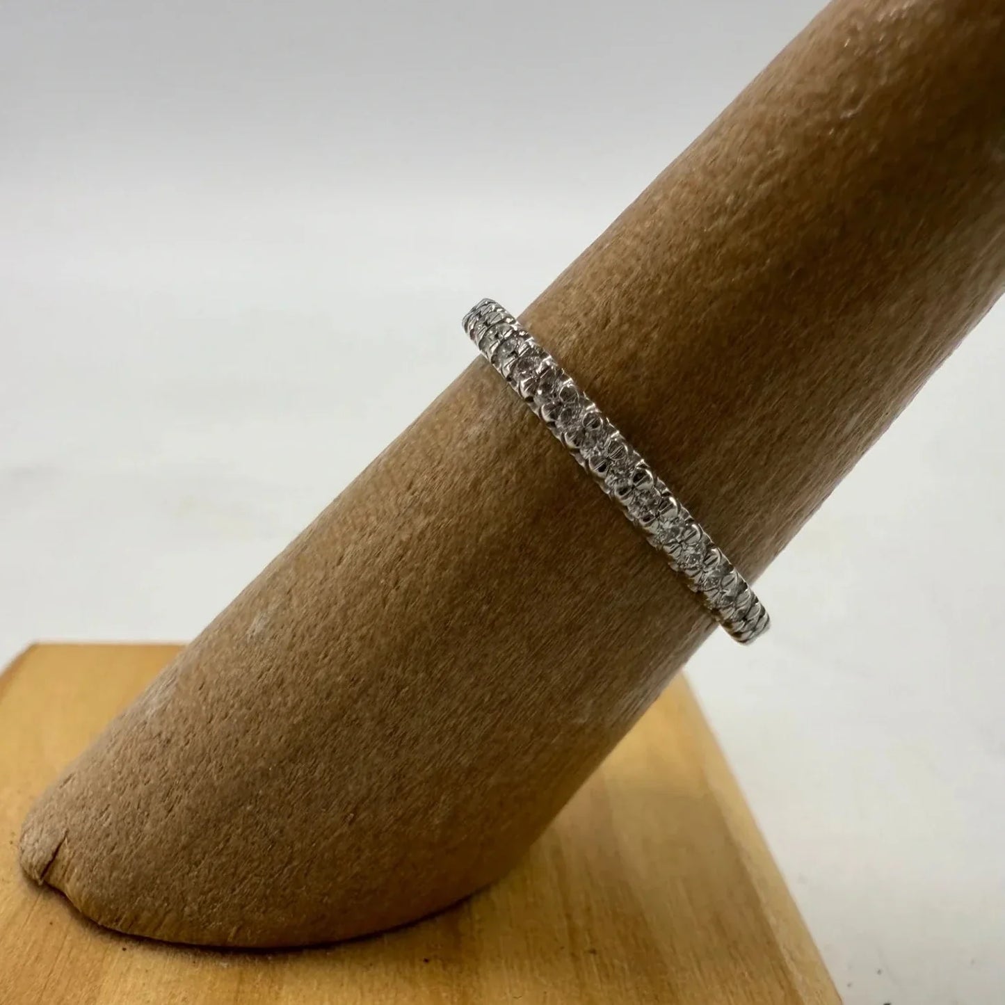 Tiffany & Company Full Eternity Platinum w/ Diamonds Luxury Ring,  Size: 6.5