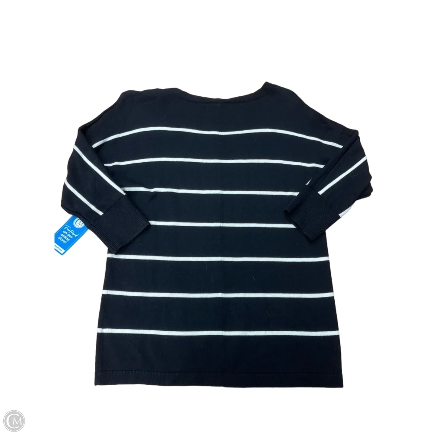 Sweater By Talbots In Striped Pattern, Size: L