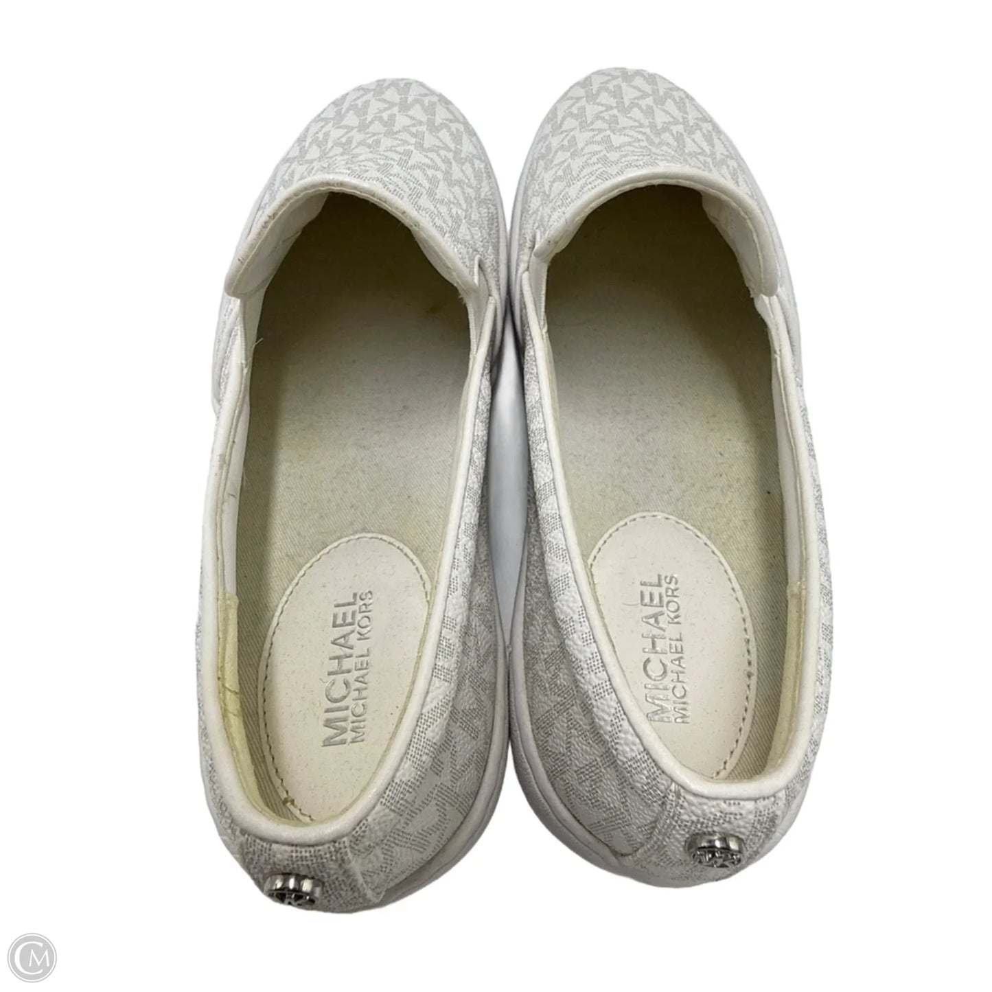 Shoes Designer By Michael Kors In White, Size: 9