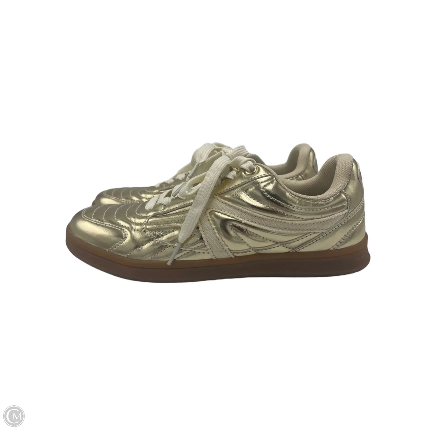 Shoes Sneakers By Cushionaire In Gold, Size: 8