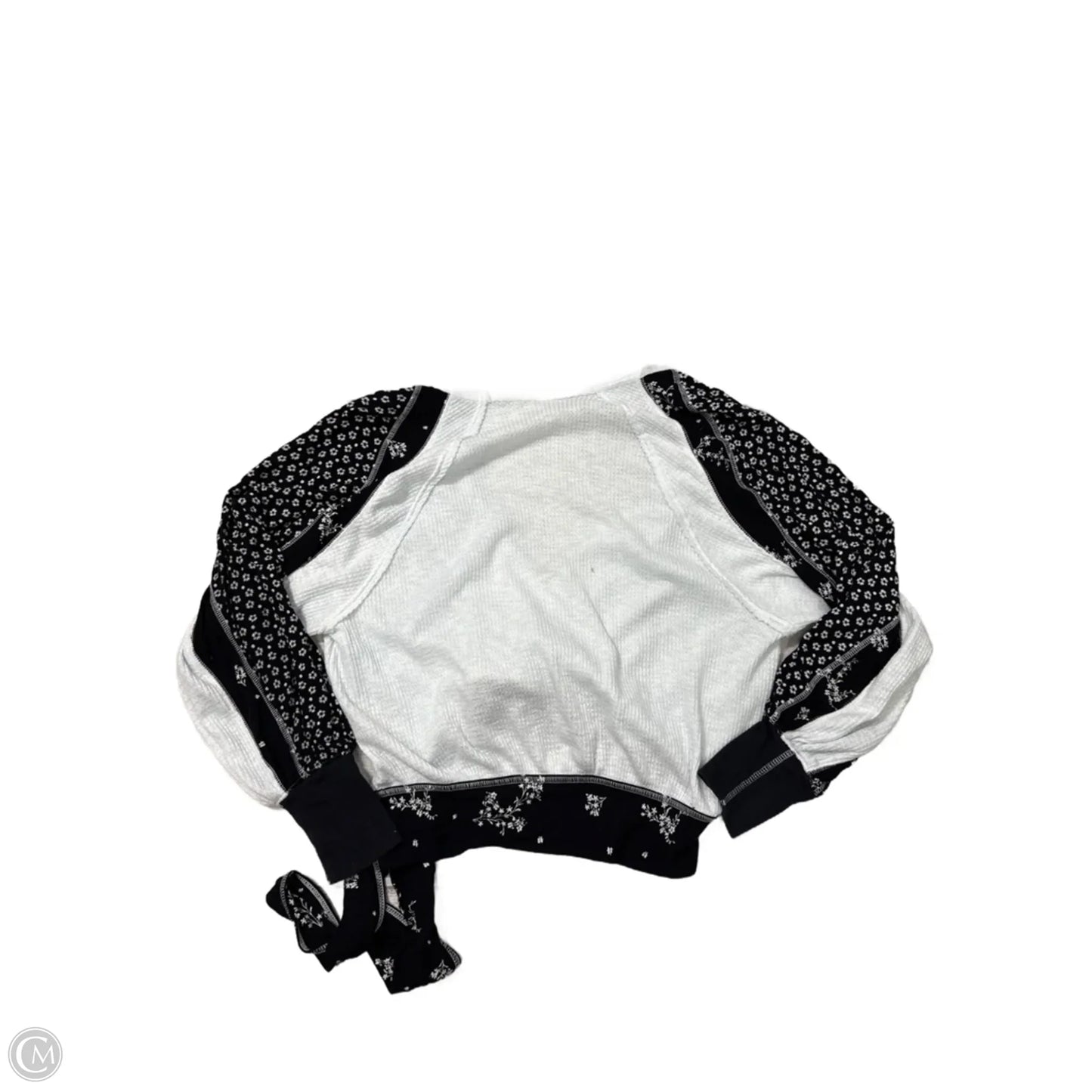 Top Long Sleeve By Free People In Black & Grey, Size: S