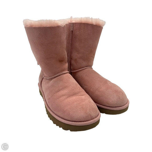 Boots Designer By Ugg In Pink, Size: 6