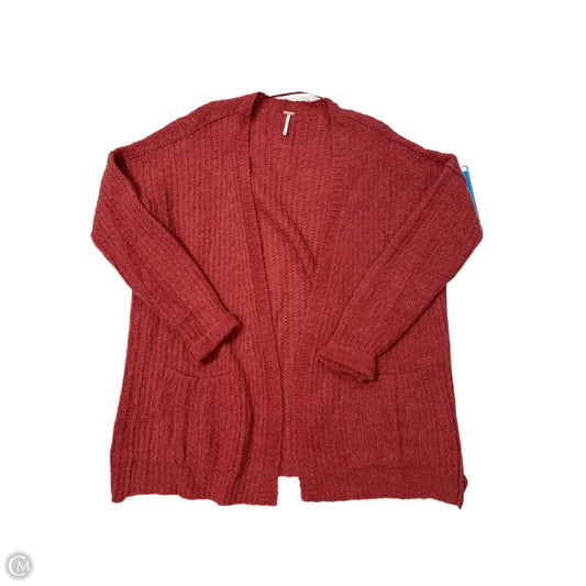 Sweater Cardigan By Free People In Red, Size: M