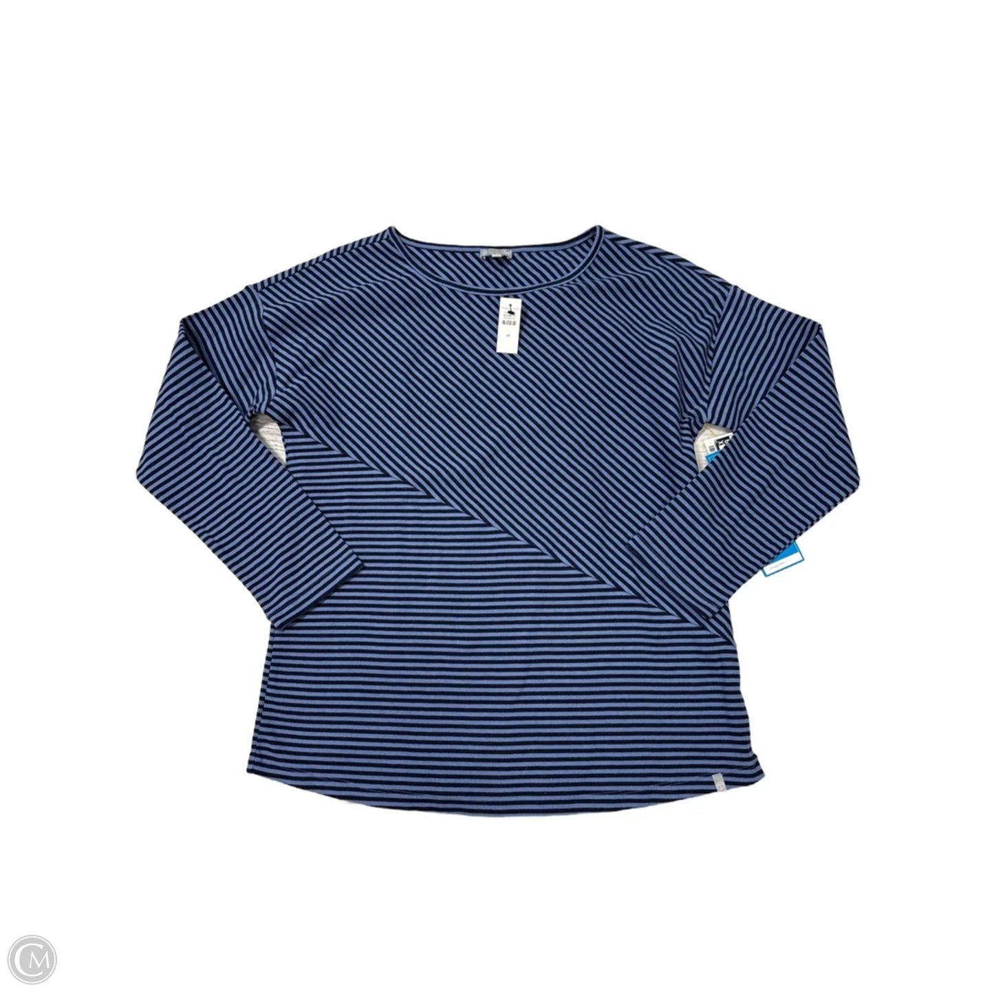 Top Long Sleeve By Talbots In Striped Pattern, Size: M