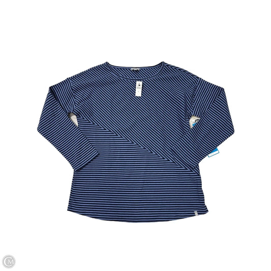 Top Long Sleeve By Talbots In Striped Pattern, Size: M