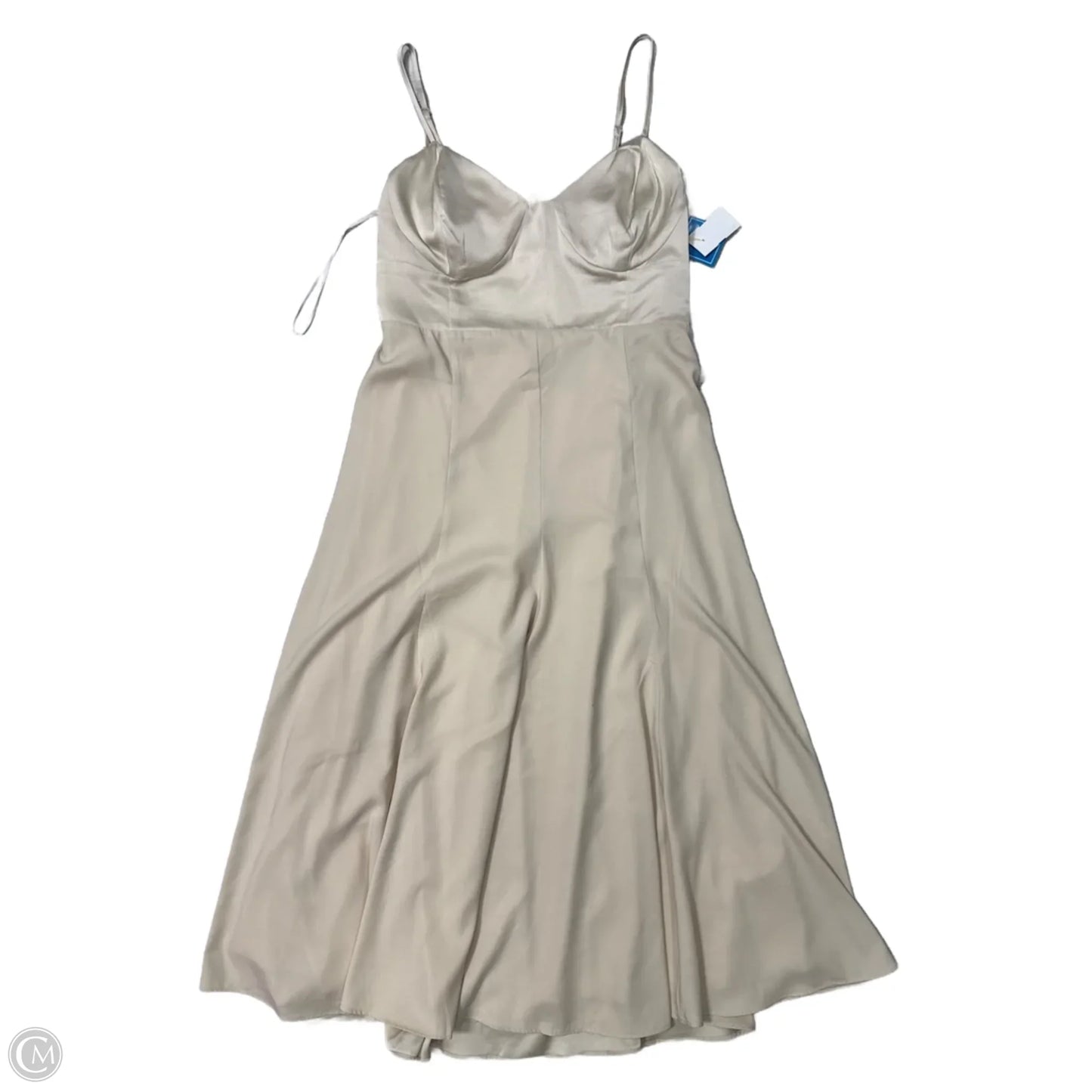 Dress Party Long By Express In Tan, Size: L