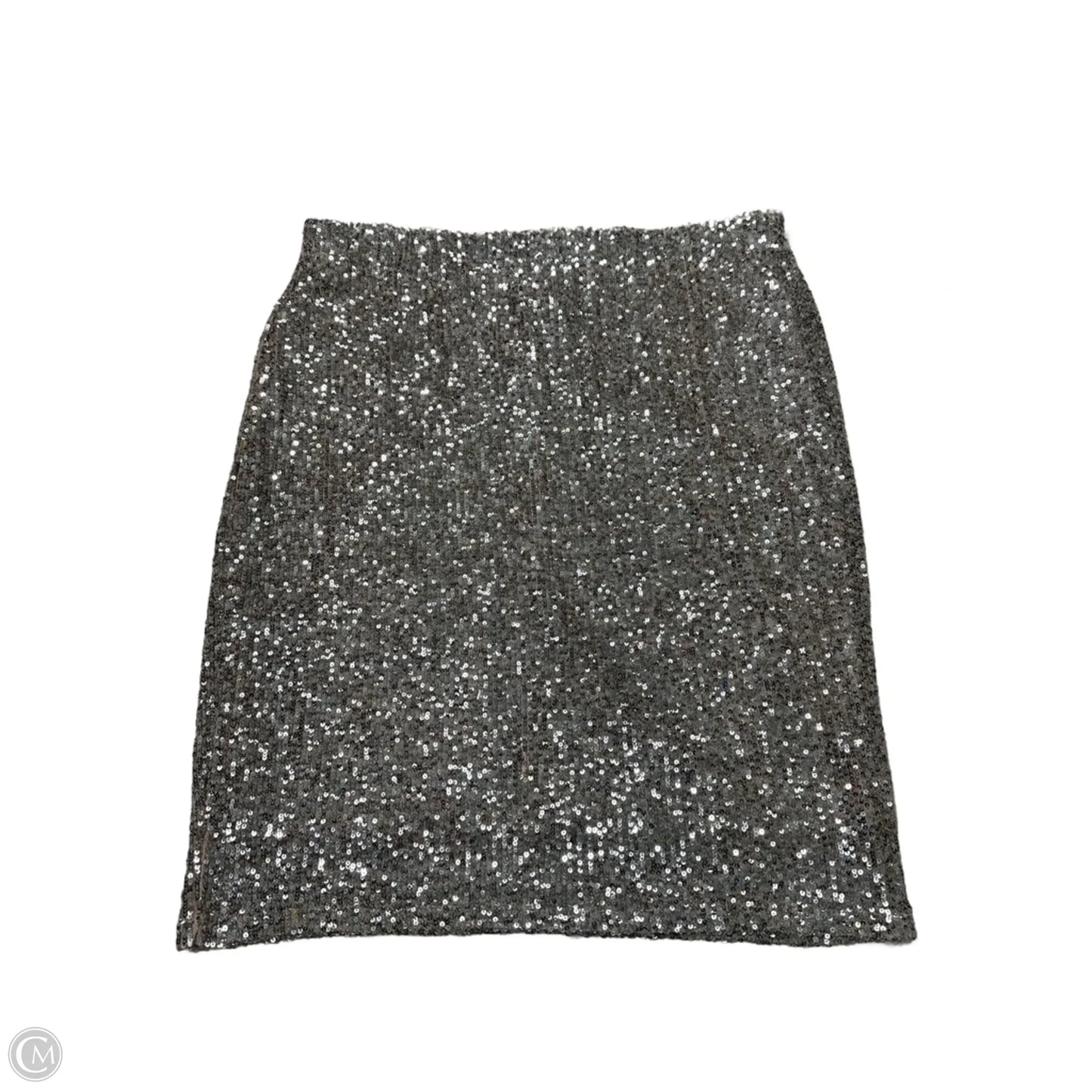 Skirt Midi By Cable And Gauge In Silver, Size: L