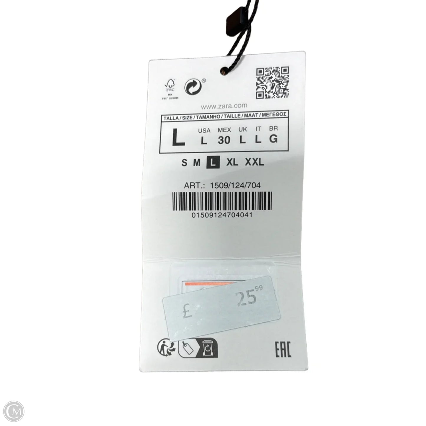 Top Long Sleeve By Zara In Brown, Size: L