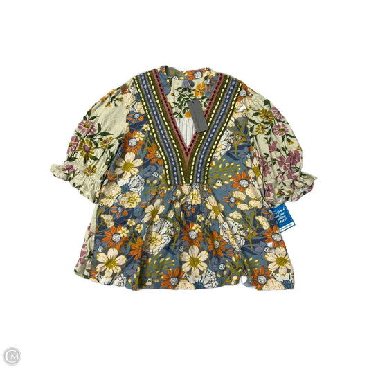 New! Top By Anthropologie In Floral Print, Size: Xsp