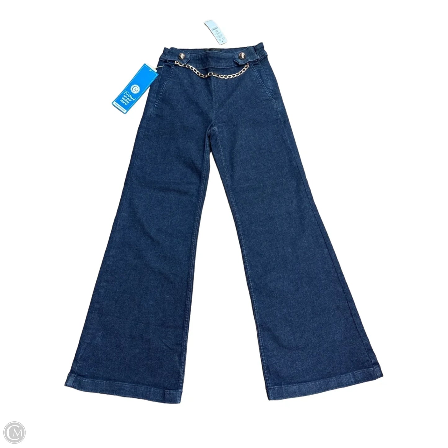 Jeans Flared By White House Black Market In Blue Denim, Size: 0p