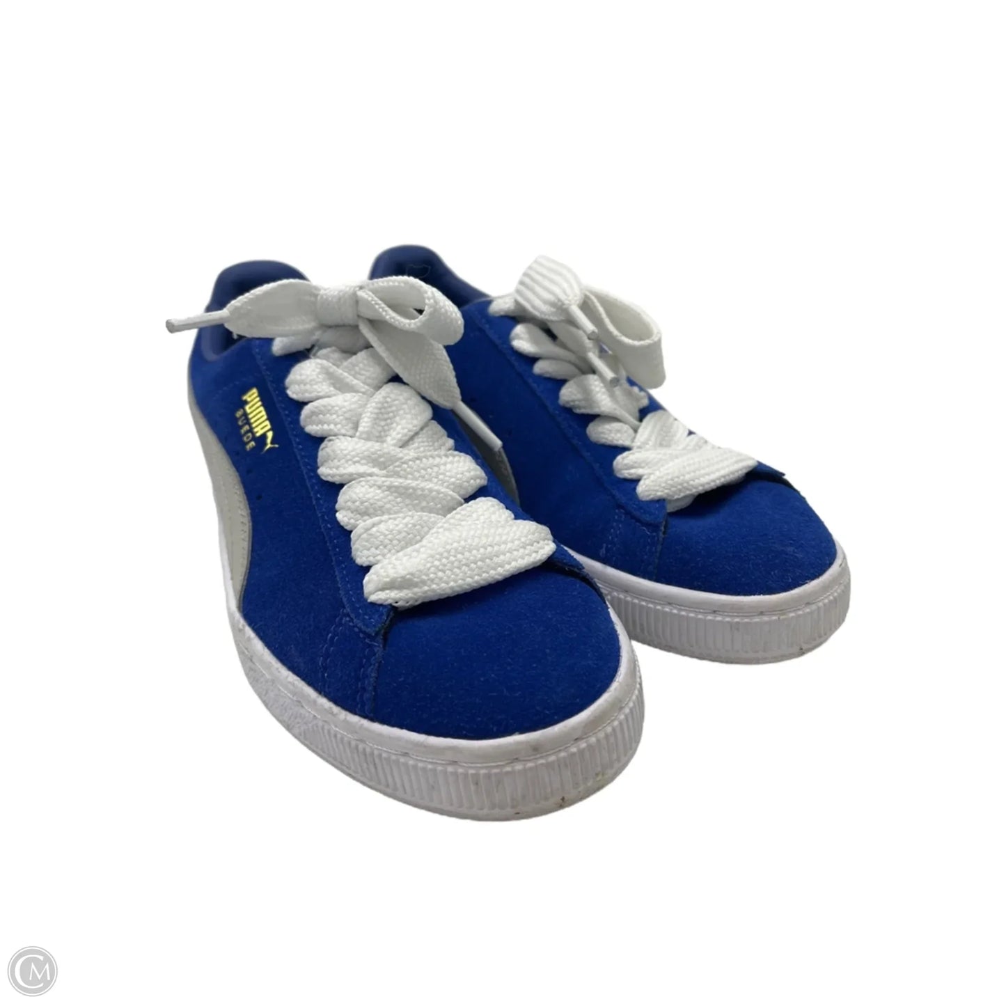 Shoes Sneakers By Puma In Blue & White, Size: 6