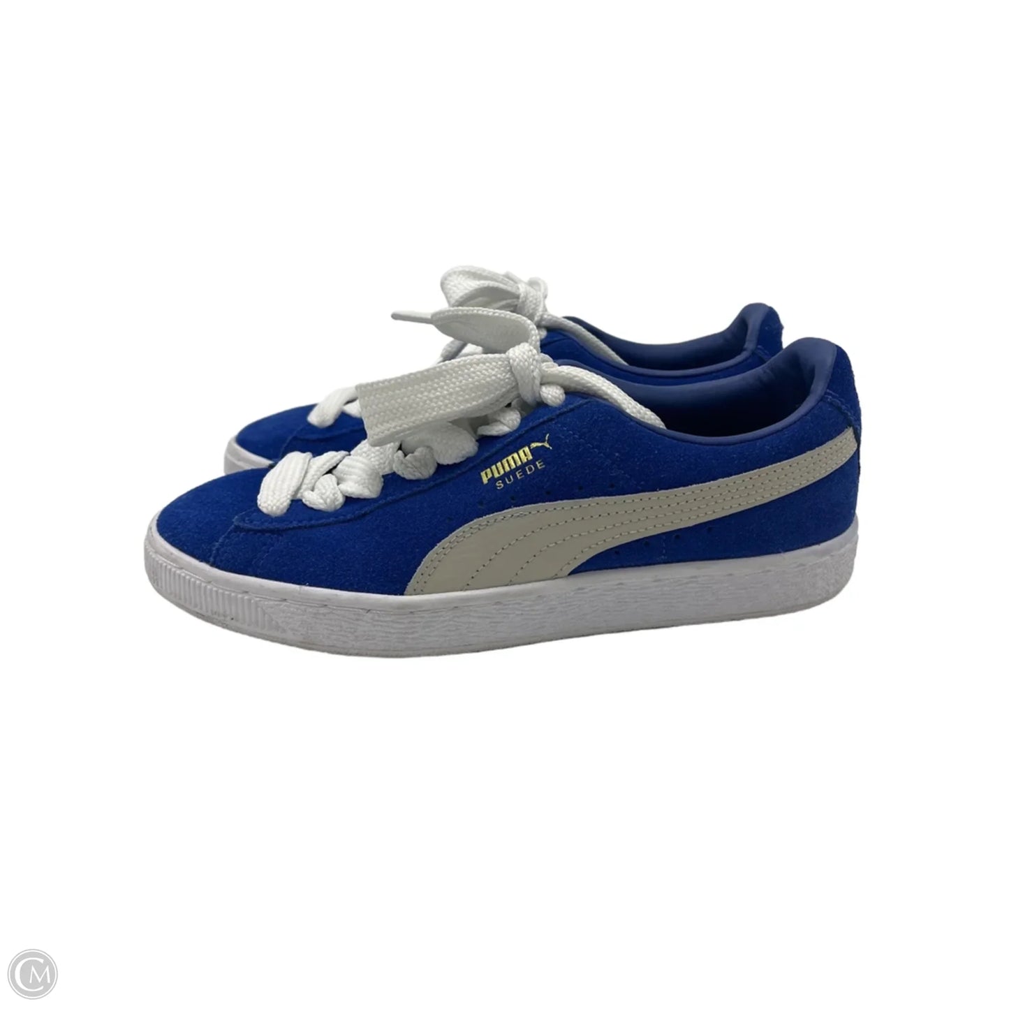 Shoes Sneakers By Puma In Blue & White, Size: 6